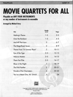 Movie Quartets For All 