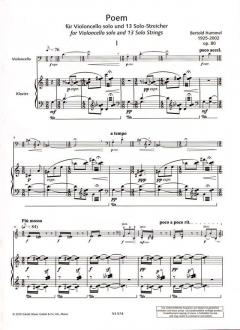 Poem op. 80 von Bertold Hummel 