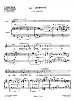 5 Poemes de Baudelaire von Claude Debussy 