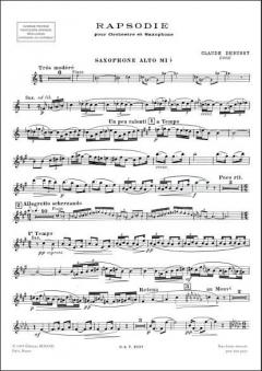 Rhapsodie, pour Orchestre et Saxophone von Claude Debussy 