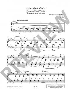 Lieder ohne Worte von Felix Mendelssohn Bartholdy 