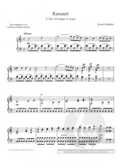 Konzert C-Dur von Joseph Schubert 