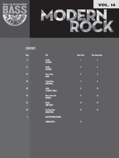 Bass Play-Along Vol. 14: Modern Rock 