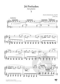 24 Preludes op. 38 von Dmitrij B. Kabalevski 