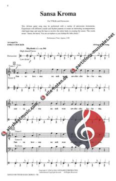 Songs For Tenor Bass Chorus 