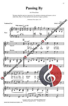 Songs For Tenor Bass Chorus 