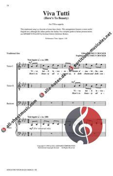 Songs For Tenor Bass Chorus 