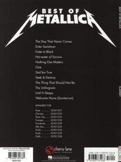 Best Of Metallica For Clarinet 