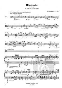 Rhapsodie von Reinhold Birk 