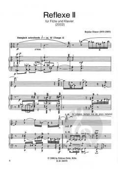 Reflexe II für Flöte und Klavier von Bojidar Dimov im Alle Noten Shop kaufen
