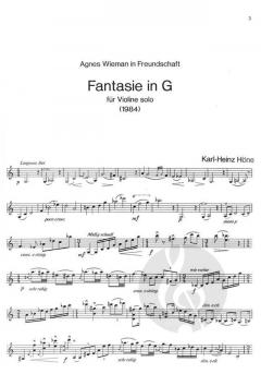 Fantasie in G von Karl-Heinz Höne 