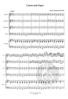 Canon und Gigue für drei Violinen und B.c. (Johann Pachelbel) 