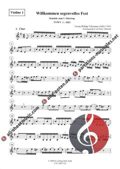 Willkommen, segenvolles Fest von Georg Philipp Telemann 