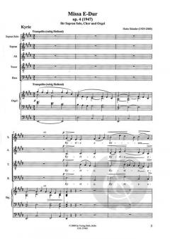 Missa E-Dur für Sopran solo, 4stg. gem. Chor und Orgel (Hatto Ständer) 