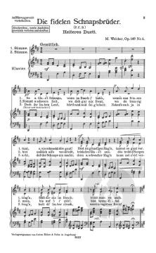 Die fidelen Schnapsbrüder op. 149/6 von Max Welcker 
