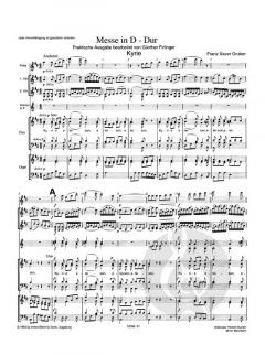 Messe D-Dur (Hochzeitsmesse) von Franz Xaver Gruber 