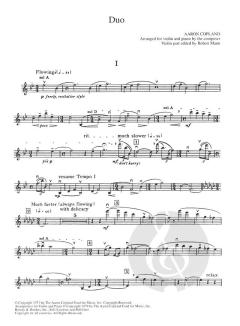 The Copland Violin Collection im Alle Noten Shop kaufen