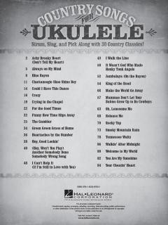Country Songs For Ukulele im Alle Noten Shop kaufen