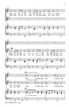 Sing A Spring Song (Felix Mendelssohn Bartholdy) 
