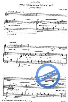Strange violin, are you following me? von Cecilia McDowall im Alle Noten Shop kaufen