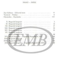 Ungarische Rhapsodien 2 (I/4) Nr. 10-19 (Neue Liszt-Ausgabe I B) 