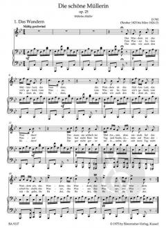 Die schöne Müllerin op. 25 von Franz Schubert (Download) 