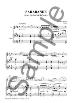 Sarabande for Flute and Piano von Malcolm Arnold 