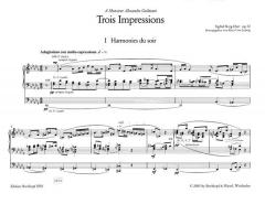 Trois Impressions op. 72 von Sigfrid Karg-Elert 