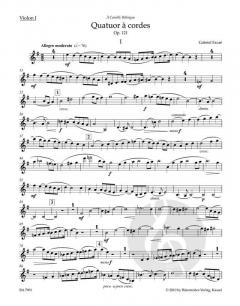 Quatuor à Cordes Op. 121 von Gabriel Fauré (Download) 