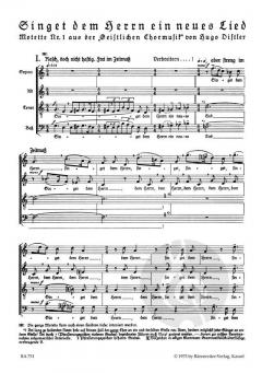 Singet dem Herrn ein neues Lied (Hugo Distler) 