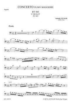 Concerto Es-Dur RV 483 PV 433 F 8/27 T 273 (Antonio Vivaldi) 