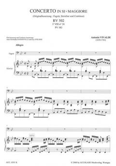 Concerto B-Dur RV 502 PV 382 F 7/24 (Antonio Vivaldi) 