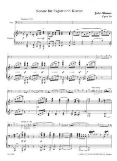 Sonate Op. 36 von John Simon 