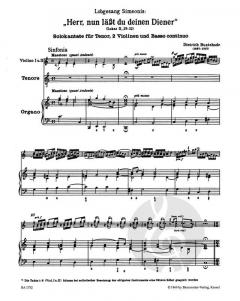 Herr, nun lässest du deinen Diener von Dietrich Buxtehude (Download) 