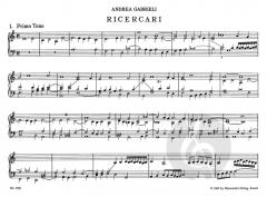 Ricercari Band 1 von Andrea Gabrieli 