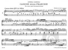 Canzoni alla francese von Andrea Gabrieli (Download) 