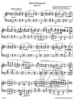 Drei Intermezzi op. 117 von Johannes Brahms (Download) 
