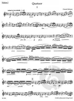 Streichquartett op. 10 von Claude Debussy (Download) 