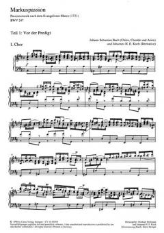 Markuspassion BWV 247 von Johann Sebastian Bach (Download) 