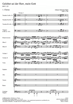Gelobet sei der Herr, mein Gott von Johann Sebastian Bach (Download) 