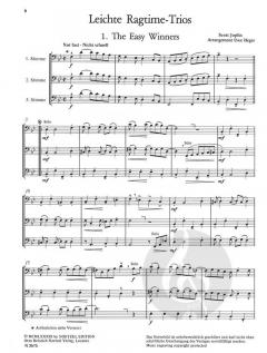 Leichte Ragtime-Trios von Scott Joplin für 3 Posaunen (Horn, Tenorhorn, Tuba) im Alle Noten Shop kaufen