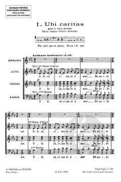 Quatre Motets Sur Des Themes Gregoriens op. 10 Nr. 1 (Maurice Durufle) 