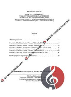 Quartette mit einem Blasinstrument (W.A. Mozart) 