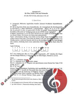 Quartette mit einem Blasinstrument (W.A. Mozart) 