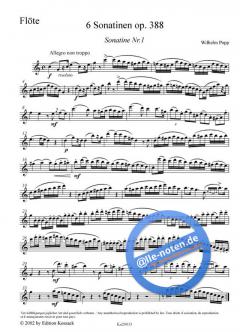 6 Sonatinen op. 388 Band 1 von Wilhelm Popp 