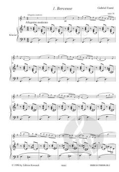 Album (Berceuse, Sicilienne, Piece) von Gabriel Fauré 