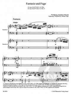 Fantasie g-Moll und Fuge G-Dur/Sonatensatz von Wolfgang Amadeus Mozart (Download) 