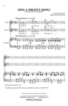 Sing A Mighty Song! von Greg Gilpin (Download) 