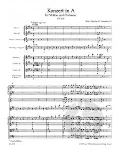 Konzert für Violine und Orchester KV 219 von Wolfgang Amadeus Mozart 