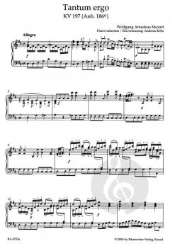 Tantum ergo KV 197(Anhang 186e) (W.A. Mozart) 